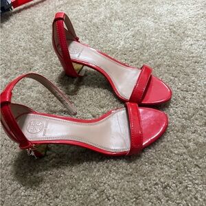 Tory Burch Red Heeled Sandals